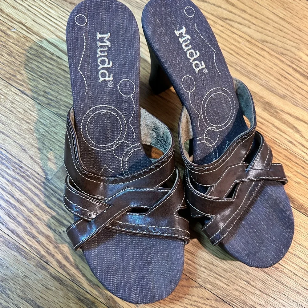 Y2K - 1990s Vintage Mudd Womens Heel Sandal - Picture 1 of 5